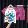 Pijamas de Verano para Niños al por Mayor Trajes de Manga Corta y Shorts para Niños Mayores Dibujos Animados Lindos Ropa de Casa para Bebés Niñas