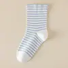 Más VendidoCalcetines de Dormir Rayados de Algodón Puro, Calcetines de Maternidad, Cómodos para Uso en Casa en Habitaciones con Aire Acondicionado, Boca Ancha, Sin Restricción, Zhuji