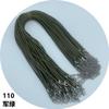 2.0/1.5mm Fabricantes coreanos de cordón de cera al por mayor collar de joyería de cordón de cera coreano negro con colgante de cuerda con cadena