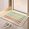 Alfombrilla de Piso para Baño Estilo Crema Alfombrilla para Pies de Lodo Diatomeas Alfombrilla Absorbente Antideslizante para Baño Alfombrilla de Entrada para Puerta de Ducha del Hogar