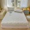 Estilo Ins Nueva Sábana Bajera Ajustable Transpirable Antideslizante de Kapok Amigable con la Piel Juego de Tres Piezas Juego de Cama de Una Pieza Adecuado para Todas las Estaciones