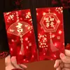 Ruixiang 2026 Año del Caballo Sobre Rojo Creativo Ojo de Gato 3D Rojo Brillante Paquete Rojo Festival de Primavera Año Nuevo Bolsa de Sobre Rojo de la Suerte Venta al por Mayor