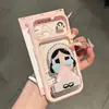Adecuado para Apple para Transformar Instantáneamente en 18Promax Muñeca Llorona de Jade Pequeño de Dibujos Animados Soporte de Espejo Funda para Teléfono iPhone Carcasa Blanda y Dura Personalización