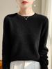 Camisa de assentamento sem costura camisola por atacado camisola feminina roupas femininas outono e inverno pulôver linha solta nova cor sólida em torno do pescoço