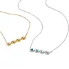 Accesorios de Collar Estilo Europeo y Americano Wanxing para Mujer, Colgante de Ola, Collar de Acero Inoxidable Dorado de 18K, Collar Ins Transfronterizo, Nicho de Lujo Ligero