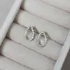 Pendientes 2024 Más Fáciles de Combinar Pendientes de Moda de Plata 925 para Mujer Nuevos Dulces, Casuales, Exquisitos, Compactos, Pendientes que se Pueden Dejar Puestos para Dormir