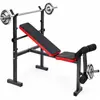 Banco de Supino Ajustável Multifuncional Equipamento de Fitness Treinamento de Força Cadeira Fitness Treinamento Inclinado Banco para Abdominais