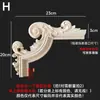 Talla en madera de Dongyang aplique de madera maciza esquina de puerta de gabinete flor celosía estilo europeo pared de fondo pieza de flor de madera adorno diagonal en stock para bodas