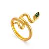 Conjunto de Cobra de Ouro Areia Acessível Luxo Retrô Corrente de Uma Peça Internet Celebridade ins Estilo Clavícula Corrente Feminina Anel de Cobra do Zodíaco Pingente