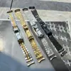 Adecuado para Correa de Reloj Rolex Datejust Gmt-Master Ii de Acero Inoxidable de Cinco Eslabones con Pestañas Curvas de 20 mm