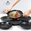 Louça de Melamina Panela para Fast Food Tigela de Arroz Prato Japonês com Duas Alças Prato de Abalone Prato de Plástico Comercial para Restaurante