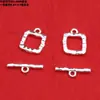 Anillo Doble con Dijes de Elefante y Calabaza de Hoja de Plata Esterlina Espaciadores Retro Plata Blanca Lisa Broche OT Materiales para Bisutería Hecha a Mano DIY