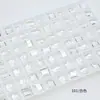 Dongzhou Crystal 6x8 Transparente Pequeños Cristales de Azúcar Hielo para Uñas Pedrería Cristal Artificial Hielo Transparente Sin Chapar Fondo de Punta Pedrería para Decoración de Uñas