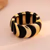 Pulsera de Cuerda Elástica Semicircular de Acrílico Transfronteriza Europea y Americana Pulsera de Lujo Ligero de Gama Alta Joyería de Mano Exagerada de Nicho Personalizado