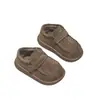 Zapatos de Piel con Velcro para Niñas 2026 Primavera y Otoño Nuevos Estilo Británico Moda Infantil Zapatos Casuales Zapatos Casuales para Bebé