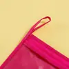 Bolsa para Saltar la Cuerda de Tela No Tejida de Cuatro Colores con Cremallera, Bolsa para Saltar la Cuerda Cosida con Película Transparente de PVC