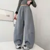 Pantalones de chándal para niñas 2026 Otoño Nuevo estilo Pantalones curvos versátiles holgados para niñas de secundaria Pantalones deportivos casuales