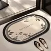 Tapetes de Chão para Banheiro, Tapetes Antiderrapantes Domésticos, Tapetes de Entrada para Porta de Vaso Sanitário, Tapetes de Carpete para Banheiro, Tapetes Absorventes de Lama de Diatomáceas