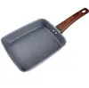 Xy42-15 Frigideira Retangular Antiaderente Japonesa Tamagoyaki Alargada para Omelete Pedra Maifan Pequena Frigideira Fundo Plano