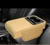 Funda de pasamanos de coche de uso general, cojín de almacenamiento multifuncional para coche, cojín elevador con portavasos, reposabrazos cómodo, interior de coche