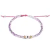 Pulsera Nueva de Cristal para Arroz Tejida a Mano Ojo del Diablo con Cuentas de Ojo Esmaltado para Mujeres