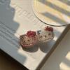 Presilha de Cabelo Fofa Hello Kitty Totalmente Cravejada para Mulheres, Presilha Organizadora de Franja e Fios Soltos, Presilha Lateral para Cabelo, Presilha Bico de Pato Kt para Menina