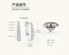 Comercio Exterior Al por Mayor Pendientes Personalizados para Hombre y Mujer Plata de Ley S925 Color D Pendientes de Moissanita Diseño Geométrico Estilo Elegante y Sencillo