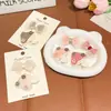 Pinzas para el Cabello de Seta Cuadros Lindas de Dibujos Animados para Niños de 3-6 Años, Pinzas para el Cabello No Dañinas, Accesorios para el Cabello Infantiles, Pasadores para Niñas