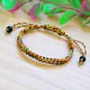 Pulsera de Hilo de Cinco Colores Tejida a Mano con Nudo Plano para Hombres y Mujeres, Amuleto de la Suerte para el Año de Nacimiento, Pulsera de Cuerda de Cinco Colores de Venta Caliente para el Festival del Bote del Dragón
