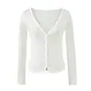 Estilo Coreano Chica Picante Vibe Cuello Alto Sin Mangas Chaleco para Mujer Principios de Otoño Adelgazante Manga Larga Cárdigan Moda Conjunto de Dos Piezas