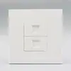 Painel de tomada dupla para computador sem fio 2 tomadas de comunicação de rede RJ45 tipo 86 painel de tomada dupla de rede