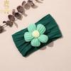 Banda para el pelo para fontanela de bebé estilo europeo y americano, diadema de flores de estilo occidental para niña, gorro para fontanela de bebé niña