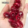 Collar trenzado de cuentas sueltas con colgante de gota de agua hueca de dos tonos, moda versátil, accesorios de cordón para ropa DIY