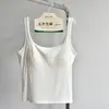 [Chaleco U Grande] Nuevo Chaleco de Primavera Tencel con Lazo en U Ajustado Transpirable Agradable al Tacto Se Puede Usar Solo o Apilado