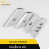 Adequado para 14 Rongfang interruptor de vidro moldura decorativa Rongfang porta janela apoio de braço botão de elevação acessórios de remendo