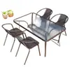 Mesas y Sillas de Exterior, Ocio en el Patio, Impermeables y a Prueba de Sol al Aire Libre, Jardín, Tomar el Té, Mesa de Café Plegable de Exterior, Balcón Pequeño