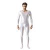 Mono Unisex de Talla Grande de Alta Elasticidad Liso de Cuerpo Completo Brillante Sedoso Aceitoso Sexy Transparente Europeo y Americano