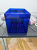 Caja de filtro para acuario tipo cajón cámara de desbordamiento ducha de lluvia separación húmedo-seco 28x32x25 alto, entrada de agua puerto 33