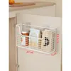 Caja de almacenamiento para puerta de armario de cocina, montada en la pared, no requiere taladrar, adecuada para usar dentro de armarios, para colgar film transparente, en baños, tocadores y refrigeradores