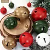 Campana redonda grande navideña transfronteriza, campana de cinco estrellas, campana de decoración para árbol de Navidad, accesorio de campana colgante para coche de corona de bricolaje
