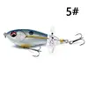 Isca para Arremesso de Longa Distância, Adequada para Pesca de Superfície, Universal para Lucio, Robalo, com Duas Caudas Duplas e Hélice para Pesca Flutuante