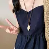 Colar de Concha Estilo Coreano para Férias Feminino Luxo Leve Nicho Sensação de Alto Padrão Corrente de Clavícula Trançada Moda Fresco Versátil Gargantilha