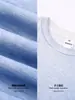 Camiseta Masculina Estilo Fino Bk Pintada à Mão 160g Algodão Puro Gradiente Verão Estilo Americano Pintada Solta Gola Redonda Manga Curta