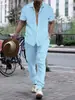 Traje Casual Esportivo Tendência Verão Europeu e Americano Transfronteiriço Amazon Aliexpress Terno Masculino Jacquard Gola Lapela Calça