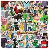 50 hojas Juego de Aventura Mi Mundo Pegatinas Maleta Guitarra Laptop Impermeable PVC Pegatinas Doodle