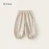 Bangxuan Huzhou Zhili Roupa Infantil Calça Infantil Cor Sólida Calça Casual para Criança Calça de Moletom Solta para Bebê Calças Jogger para Meninos