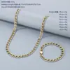 Collar Cruzado de Moda Nuevo de Acero Inoxidable con Eslabones Tipo Clip Dorado para Mujer 3/4/8mm Collar de Acero Inoxidable Cadena Hecha a Mano