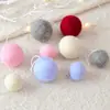 Guirnalda de pompones de fieltro de lana de colores transfronteriza, ramo de fieltro de lana terminado, cadena de bolas decorativas para árbol de Navidad