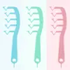 Pente Separador de Cabelo em Z para Styling Feminino, Pente Anti-Estático de Dentes Largos para Uso Doméstico, Ferramenta Portátil de Pente de Massagem Capilar