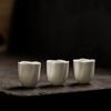 Porcelana Blanca de Dehua Taza de Degustación de Té Hecha a Mano Pura Cerámica Taza Pequeña de Boca Kwai Taza Individual Individual Tamaño Delgado Juego de Té Kung Fu